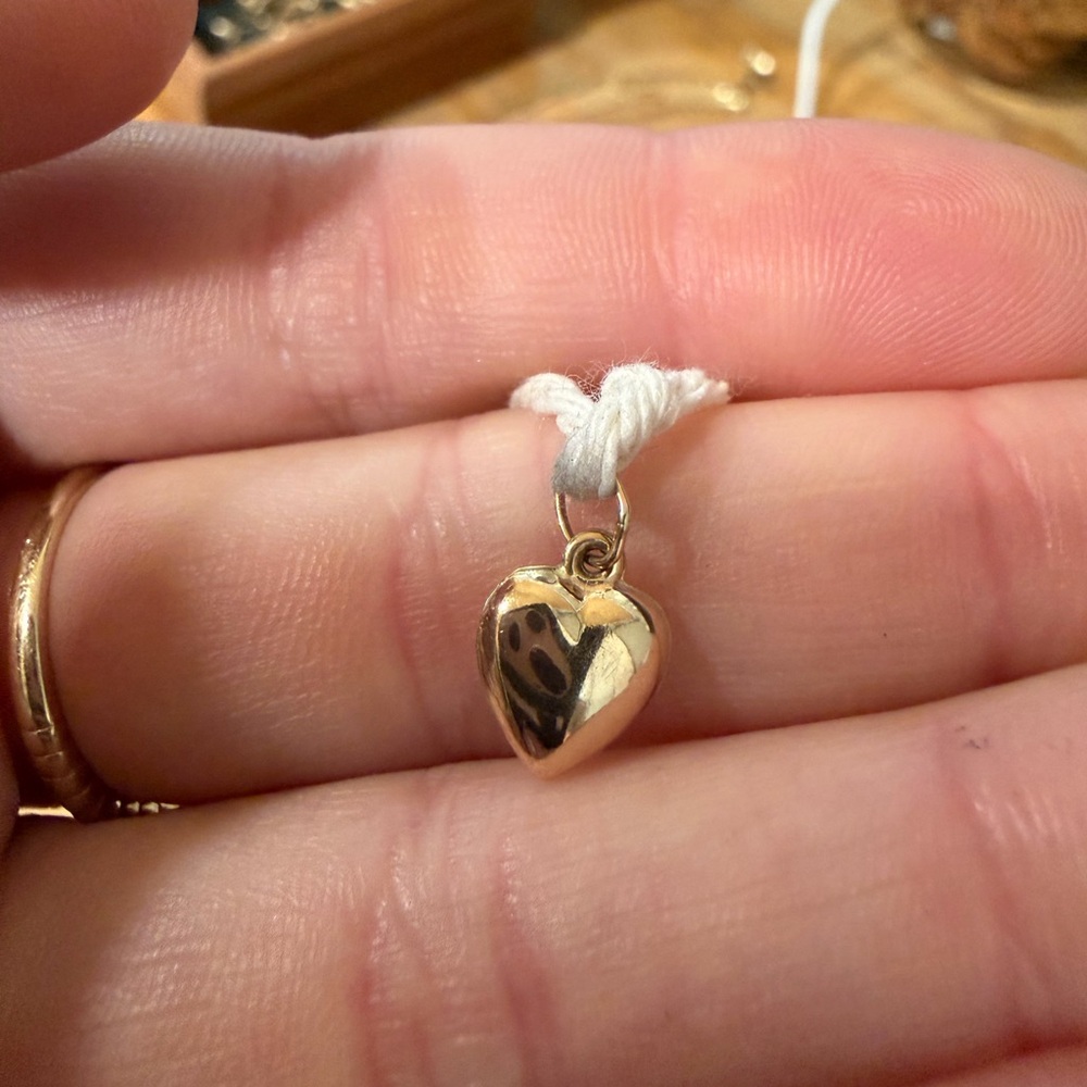 Solid 14k gold Heart Pendant